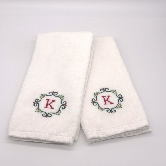 St. Nicholas Square® Monogram Hand Towel Set - Picture 1 of 3